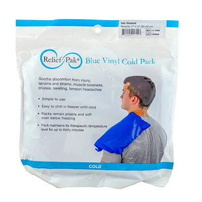 Relief Pak ColdSpot Blue Vinyl Pack - quarter size - 5" x 7" - Case of 12