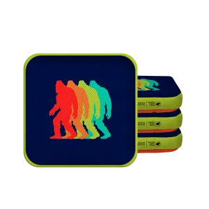 Retro Sasquatch Synergy Edge Cornhole Bags