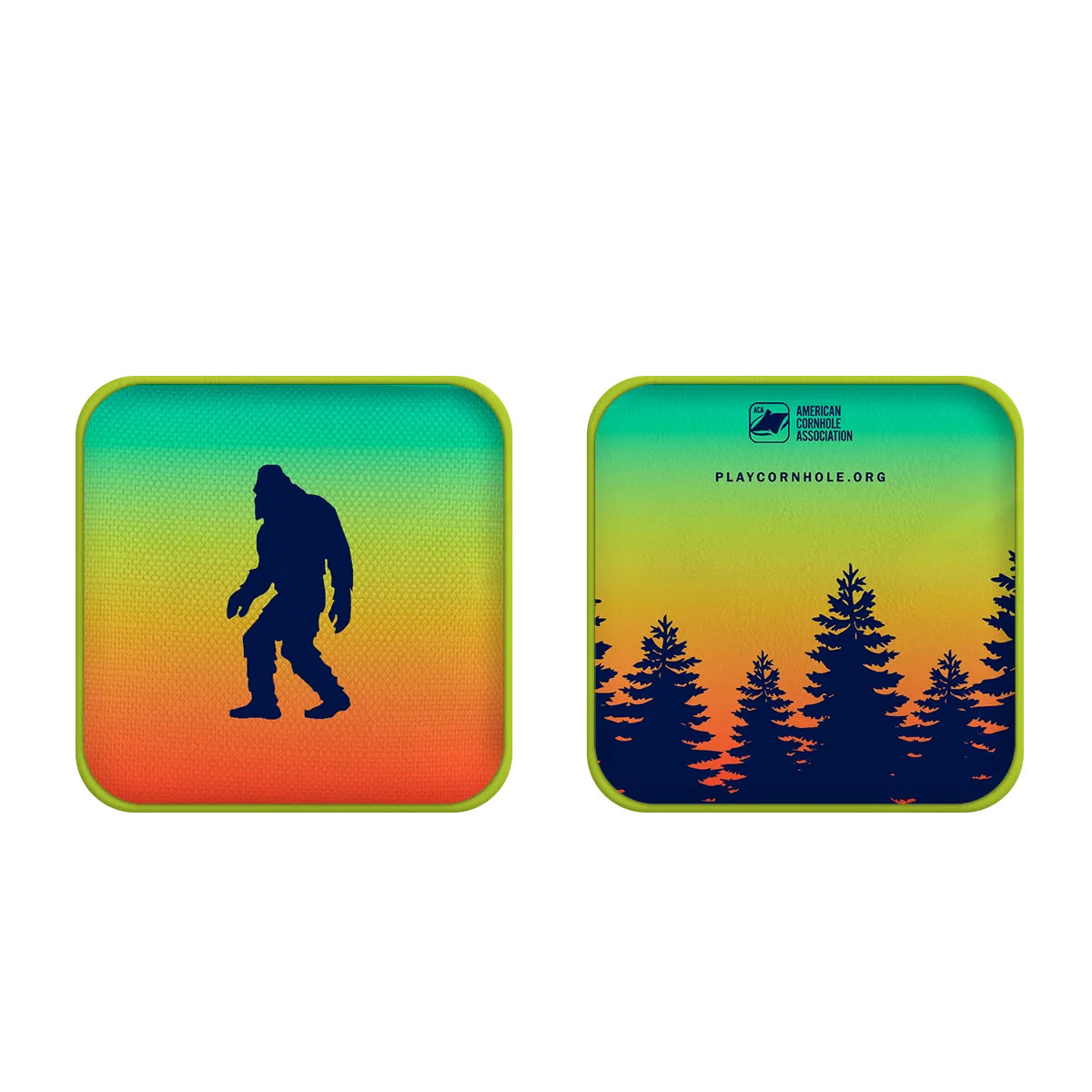 Retro Sasquatch Synergy Edge Cornhole Bags