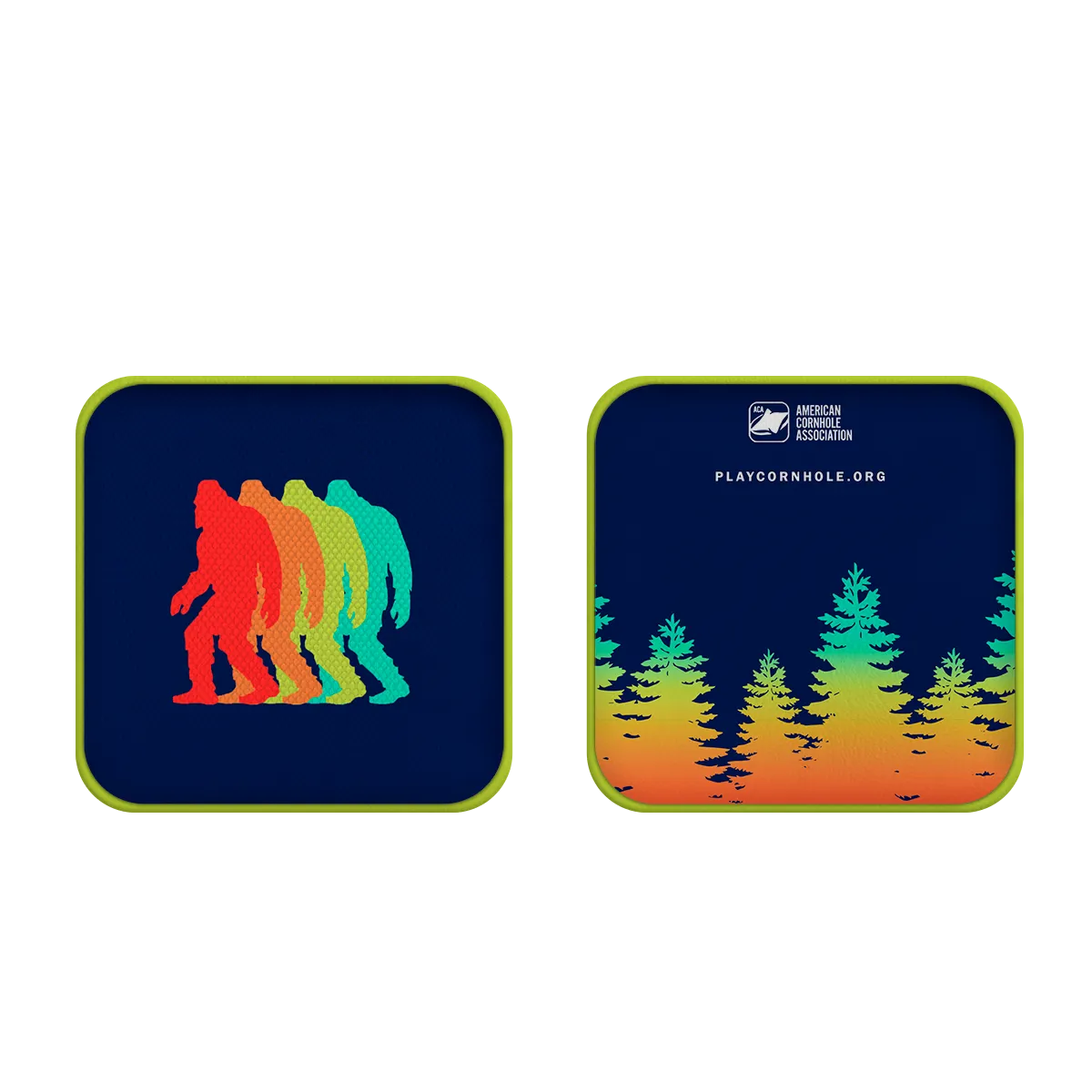 Retro Sasquatch Synergy Edge Cornhole Bags