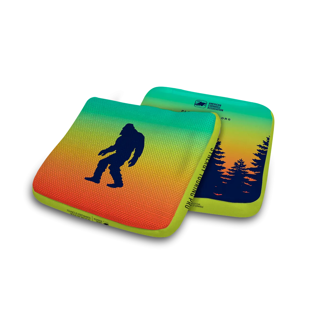 Retro Sasquatch Synergy Edge Cornhole Bags