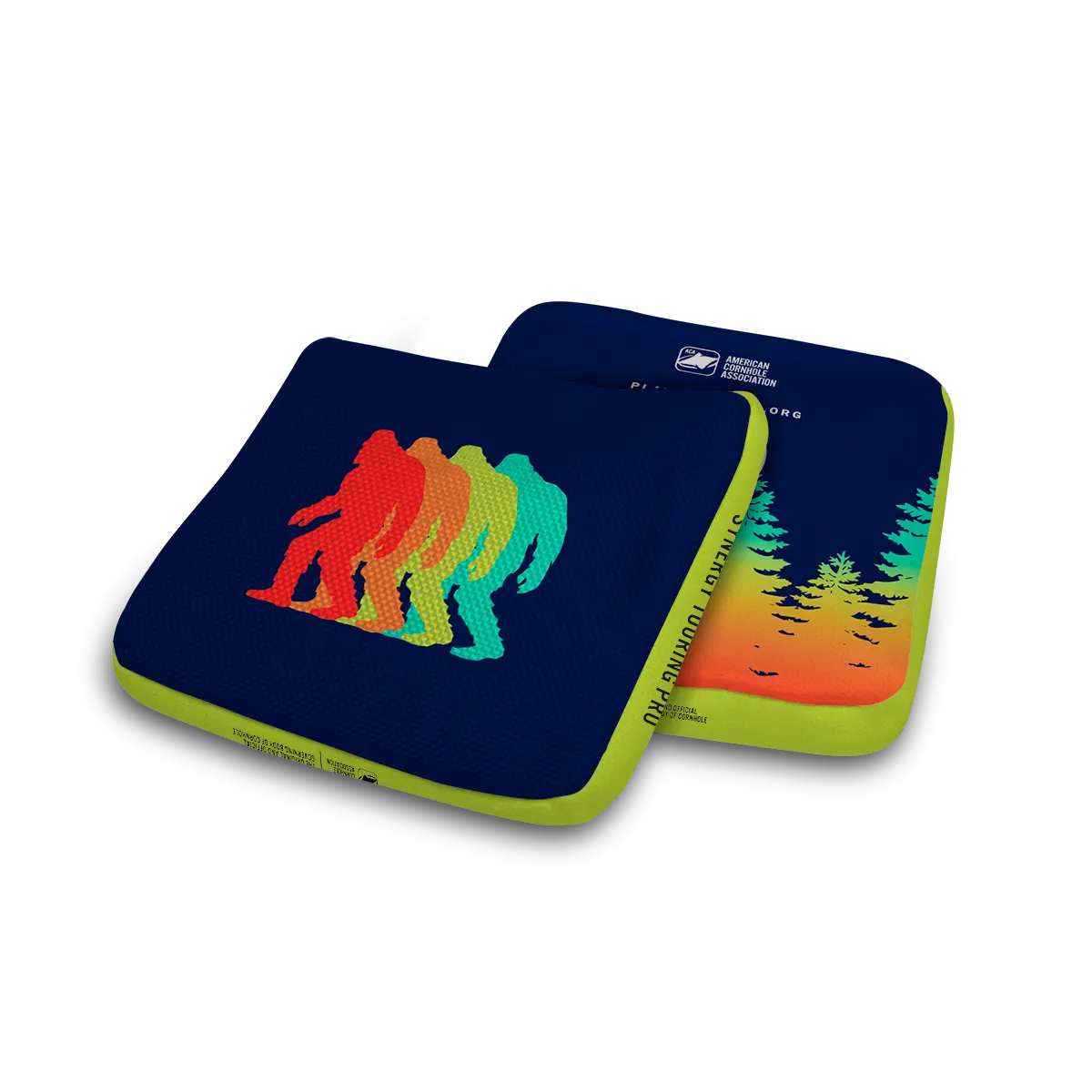 Retro Sasquatch Synergy Edge Cornhole Bags