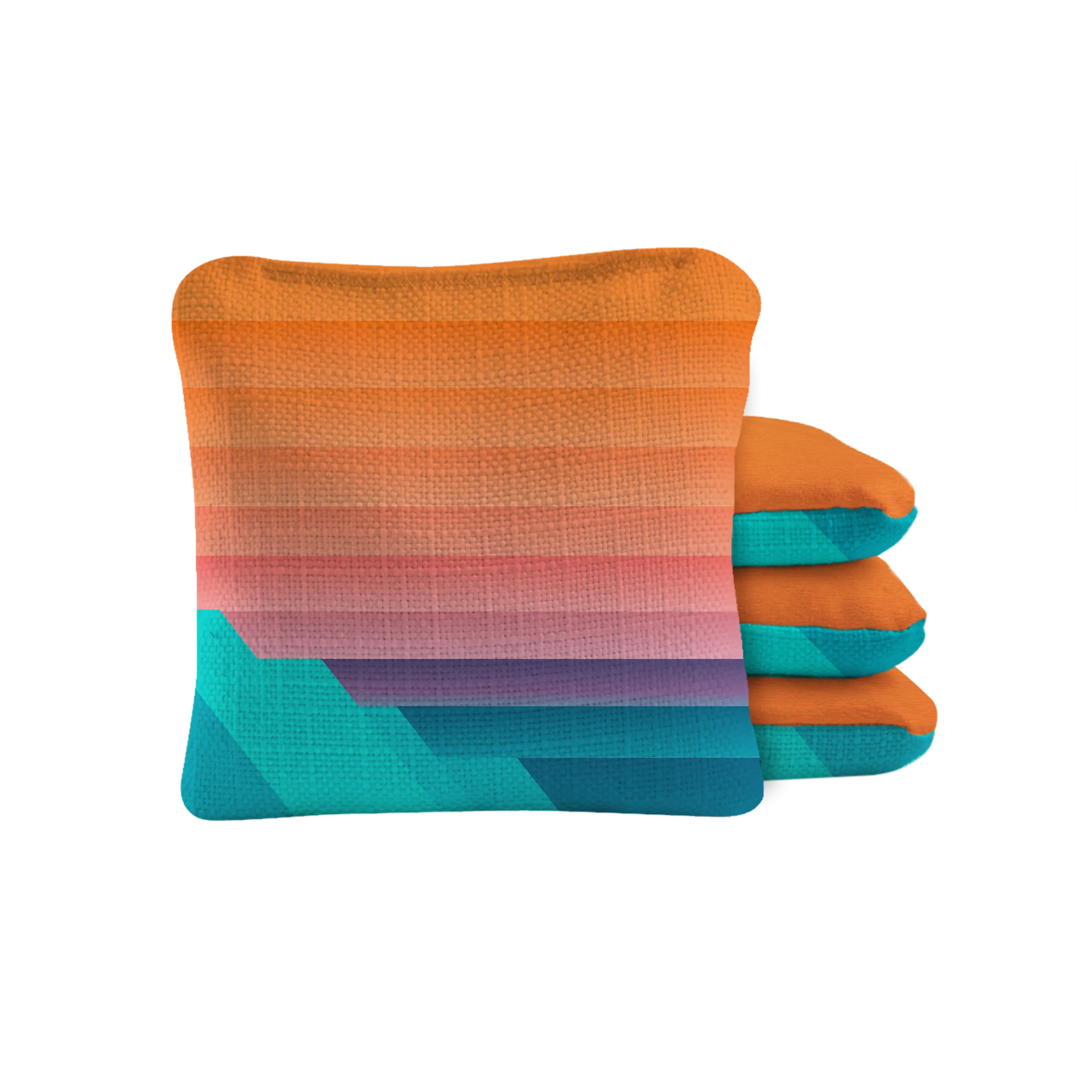 Retro Sunset Stripes Synergy Pro Cornhole Bags