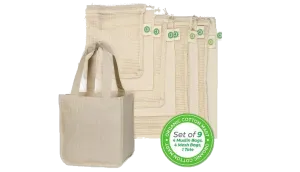 Reusable Farmer's Market Bags Set
