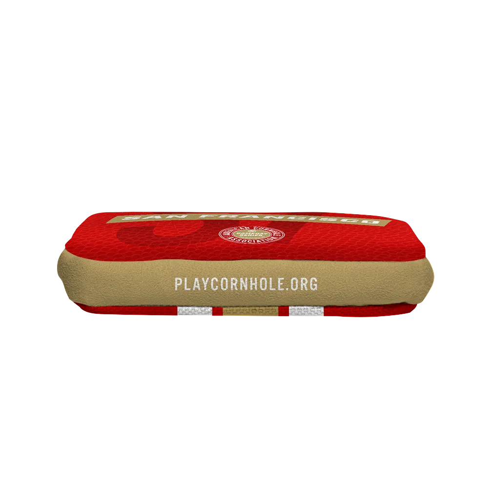 San Francisco Football Gameday Stripes Synergy Edge Cornhole Bags