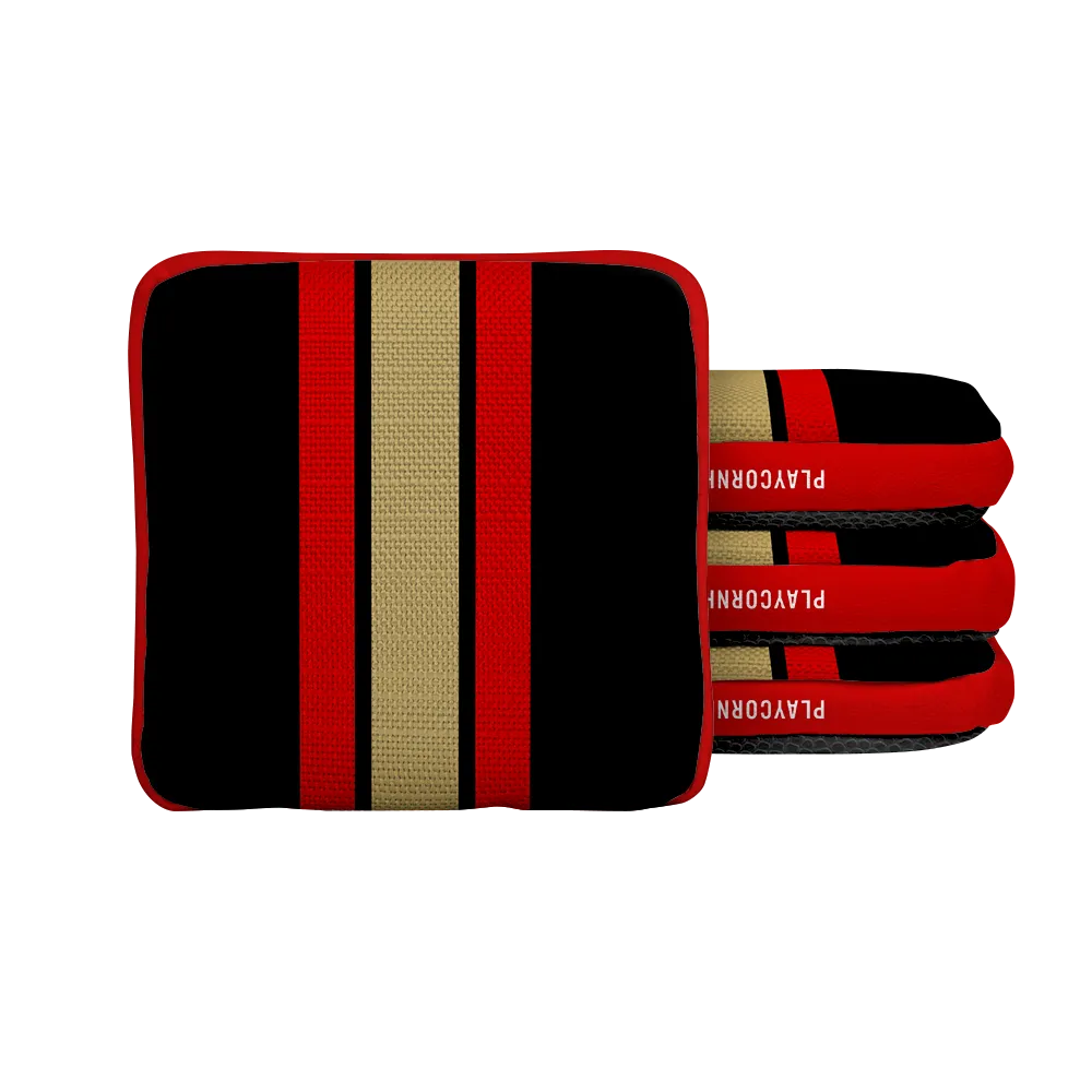 San Francisco Football Gameday Stripes Synergy Edge Cornhole Bags