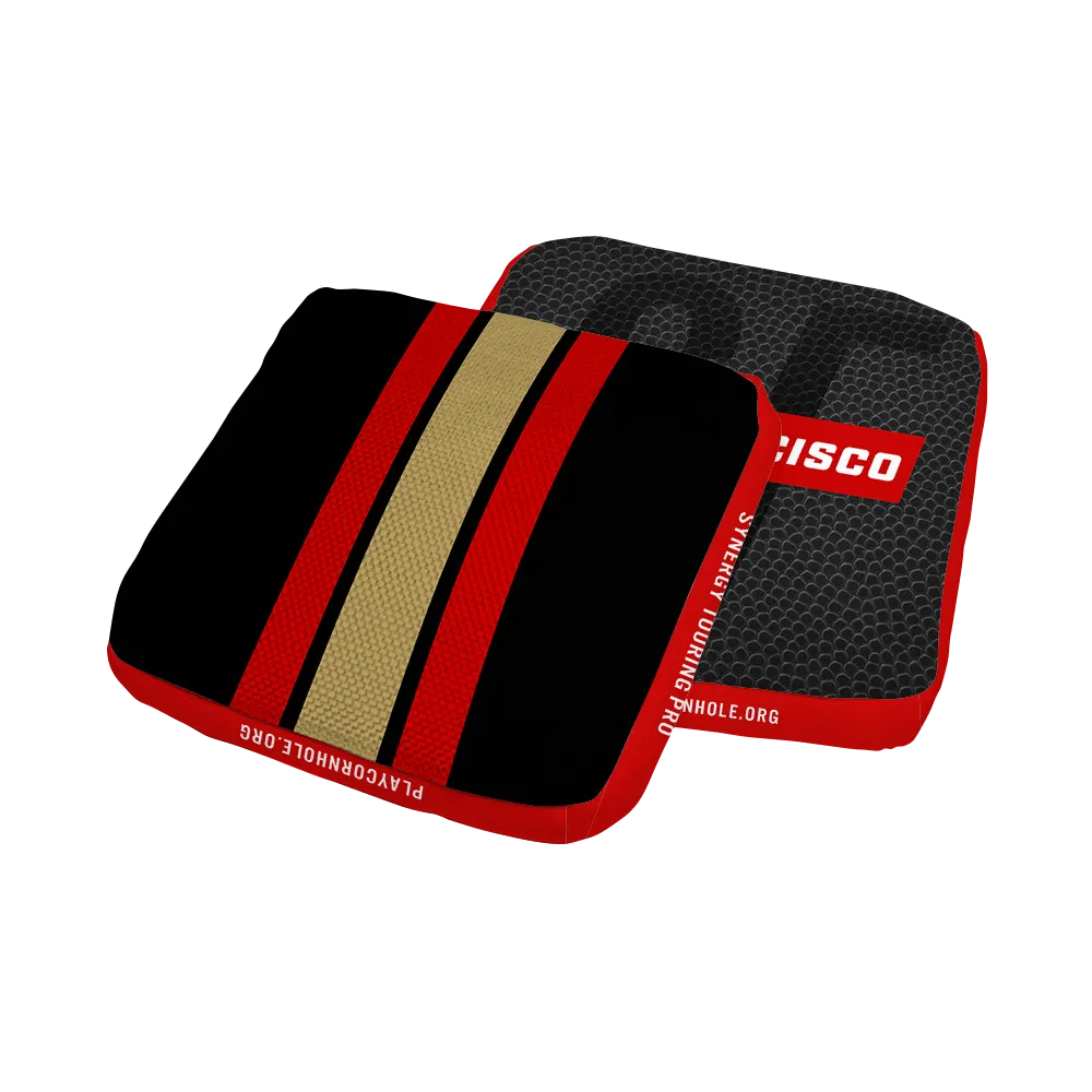 San Francisco Football Gameday Stripes Synergy Edge Cornhole Bags