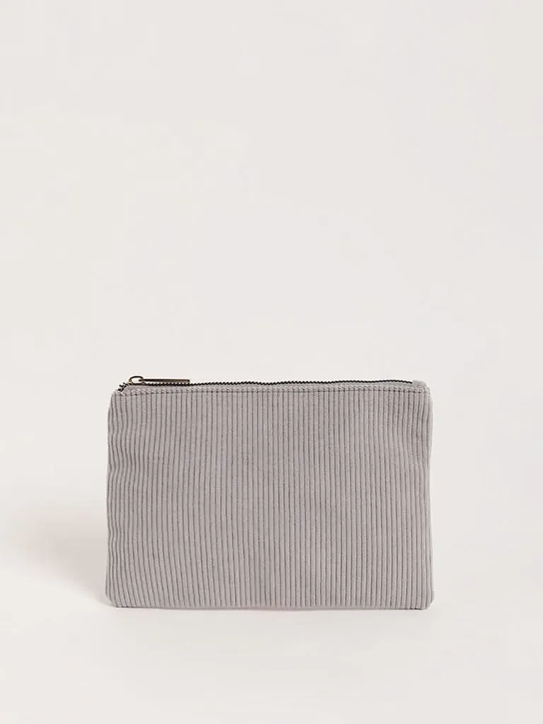 Studiowest Grey Corduroy Pouch