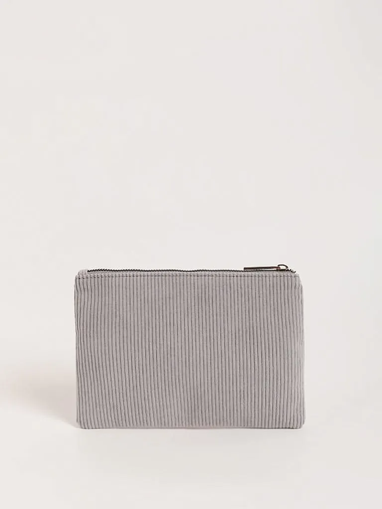 Studiowest Grey Corduroy Pouch
