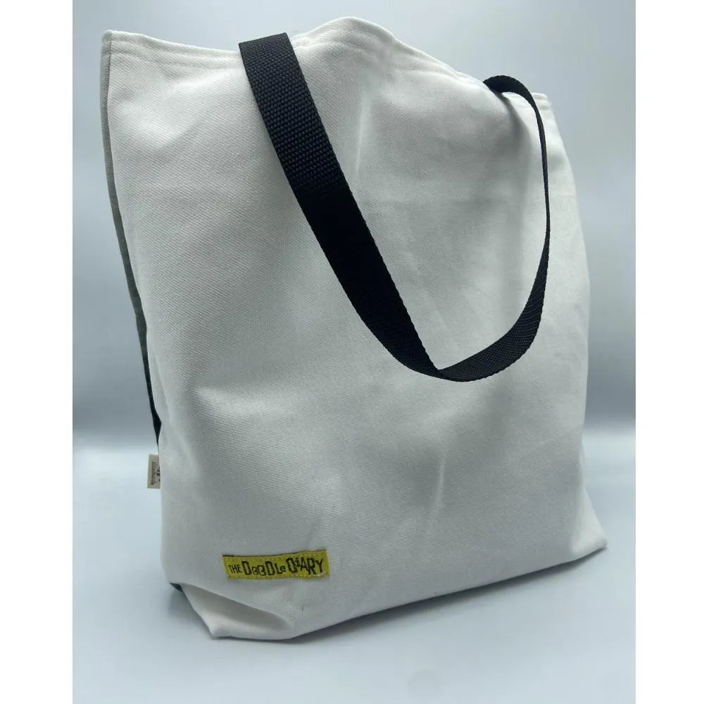 The Doodle Diary Tote Bag - Raccoon