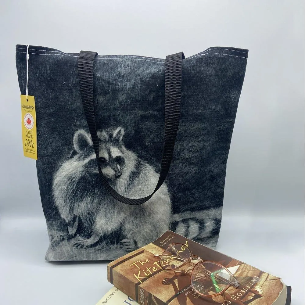 The Doodle Diary Tote Bag - Raccoon