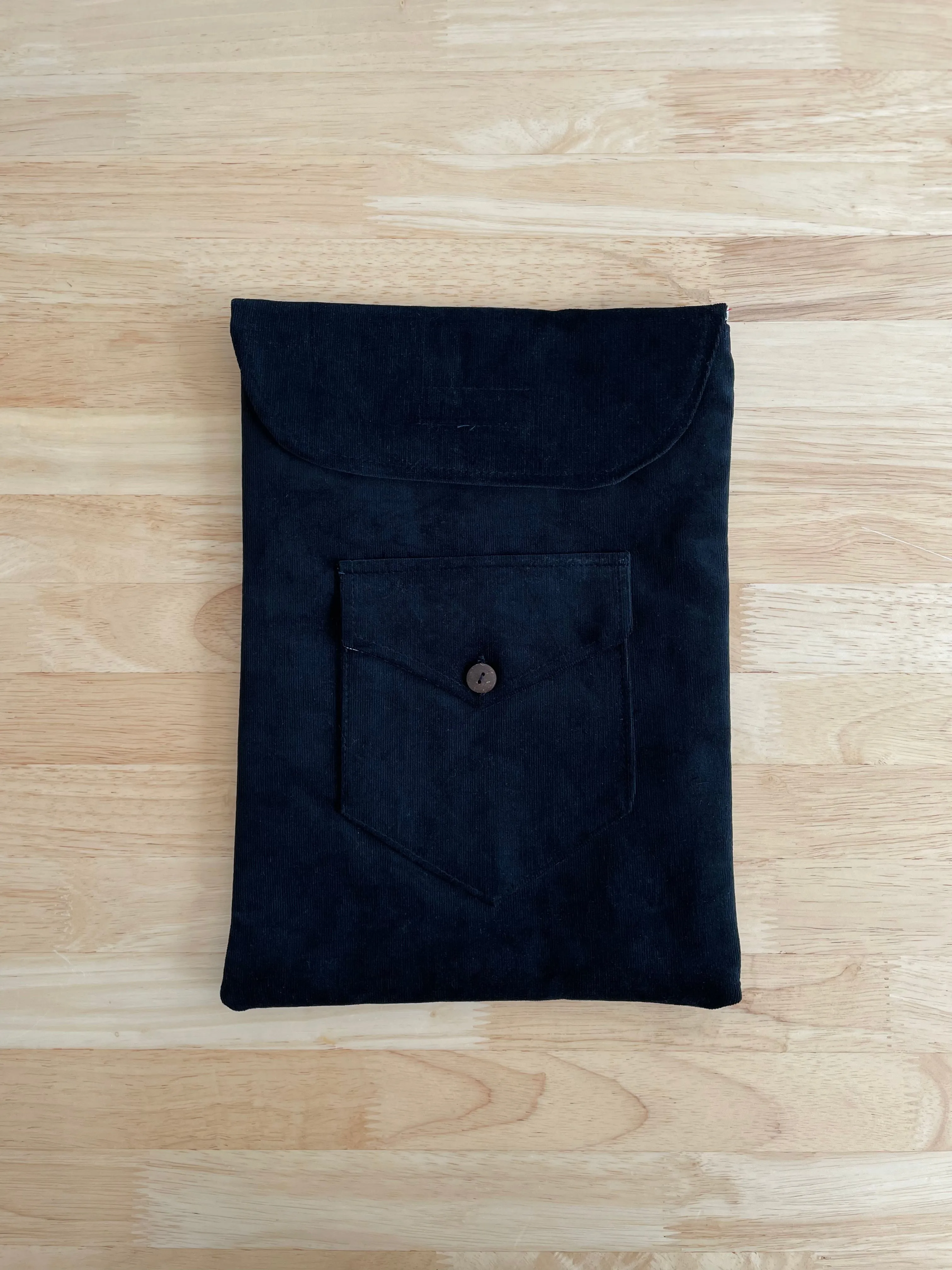 The Panda Black Corduroy 🐼 13inch BeeKeeper Laptop Sleeve