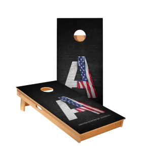 United States Flag Constitution Star Cornhole Boards