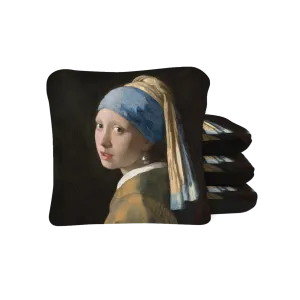 Vermeer's Girl With Pearl Earring Synergy Pro Cornhole Bags