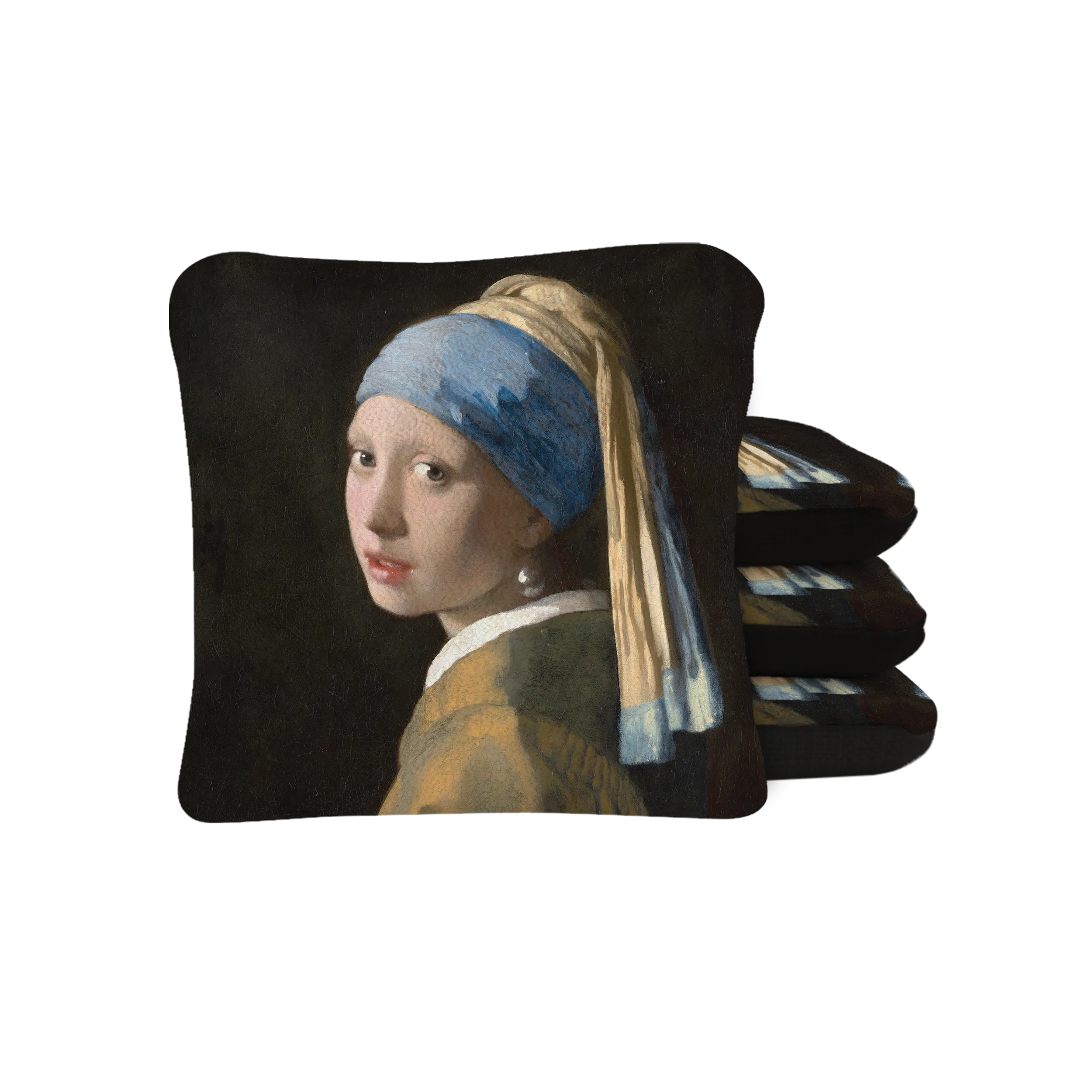 Vermeer's Girl With Pearl Earring Synergy Pro Cornhole Bags