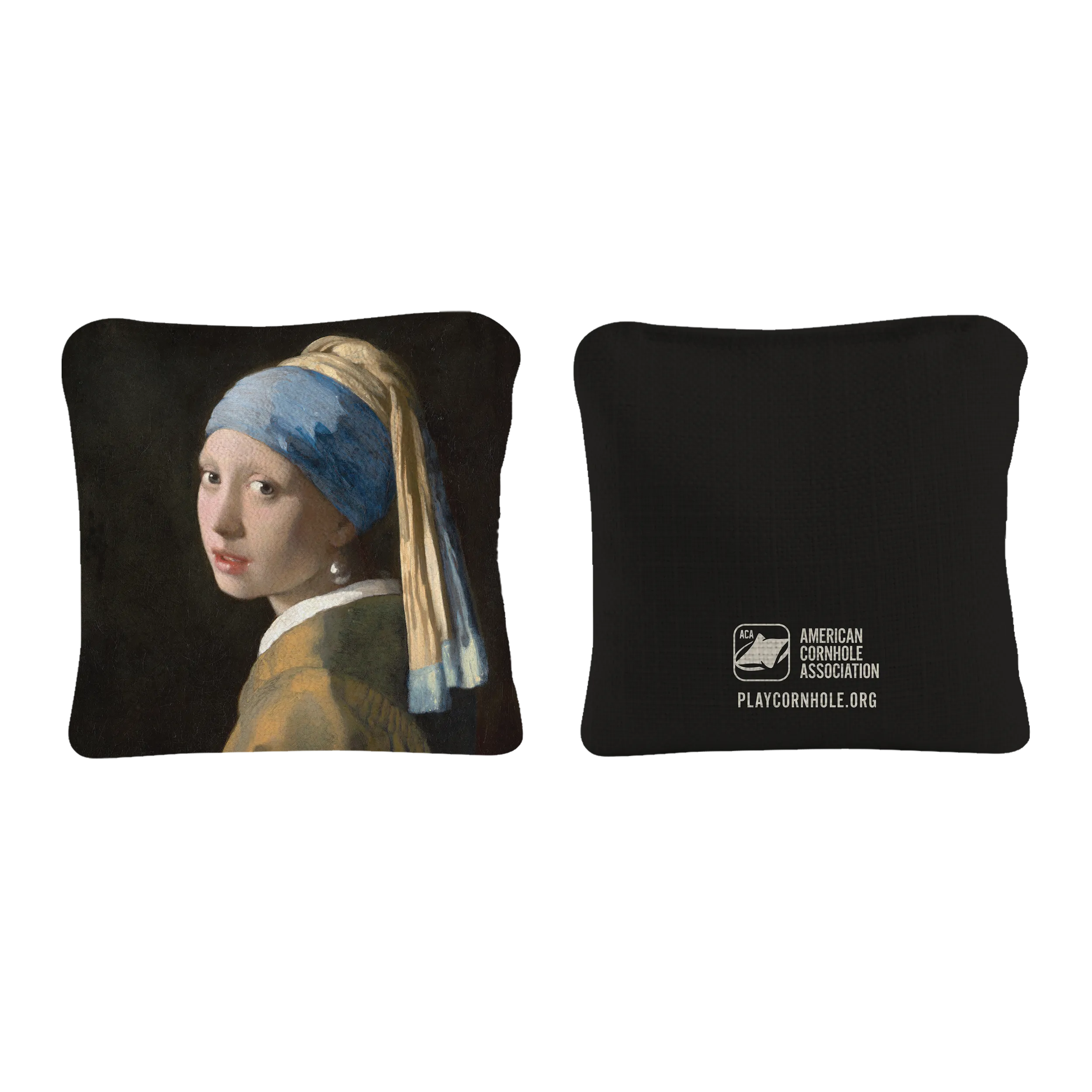Vermeer's Girl With Pearl Earring Synergy Pro Cornhole Bags