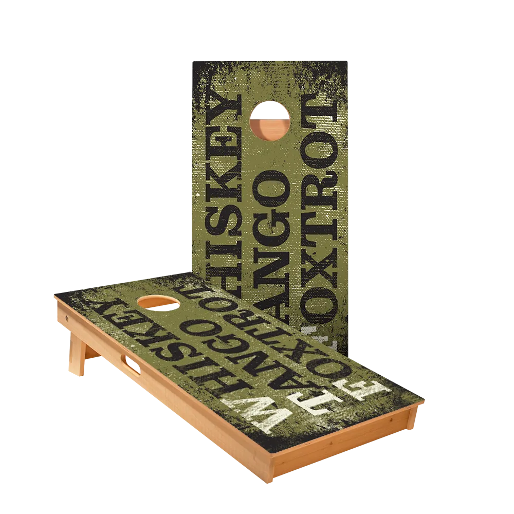 Whiskey Tango Foxtrot Star Cornhole Boards