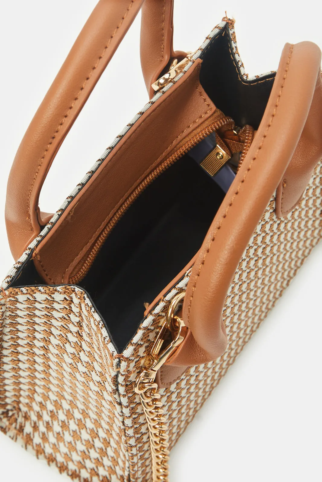 Women Beige Printed Cross Body Bag