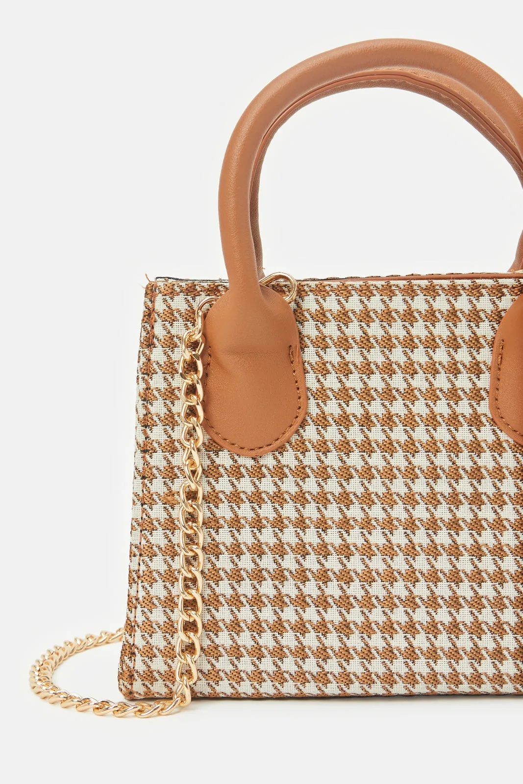 Women Beige Printed Cross Body Bag