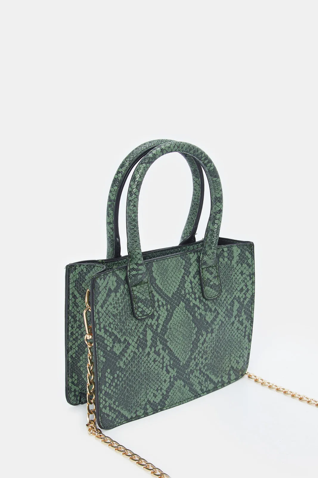 Women Olive Textured Crossbody Bag