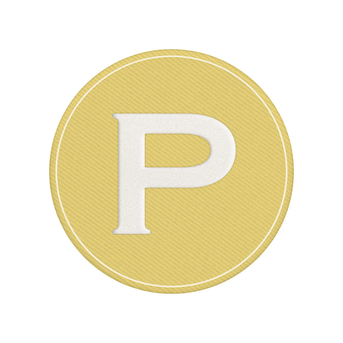 Woven Monogram Yellow Patch