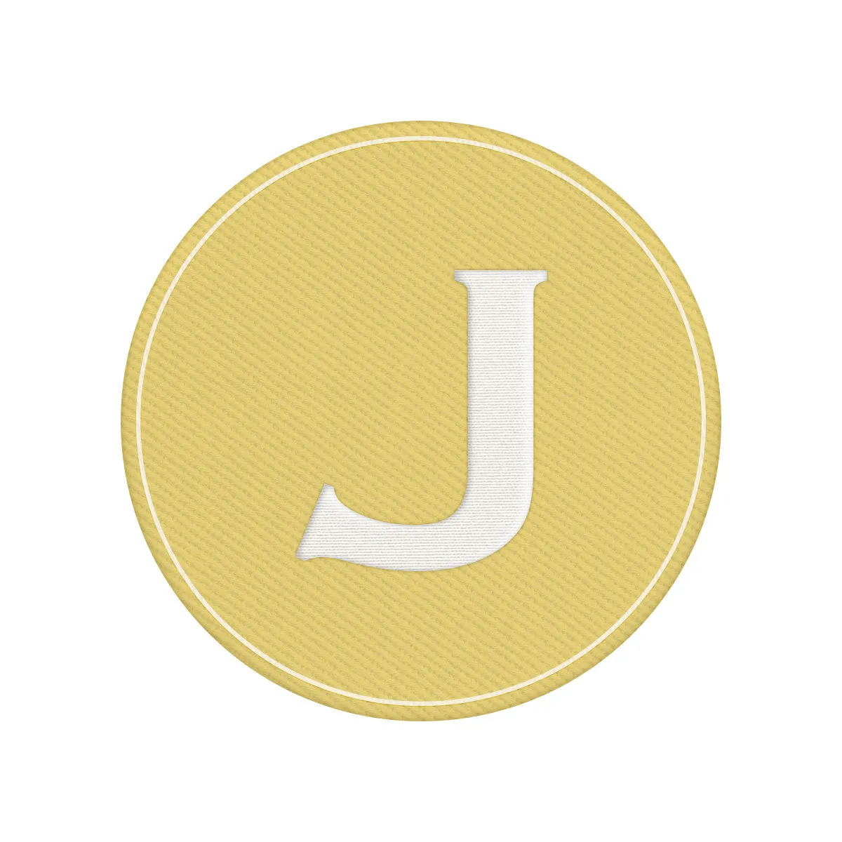 Woven Monogram Yellow Patch