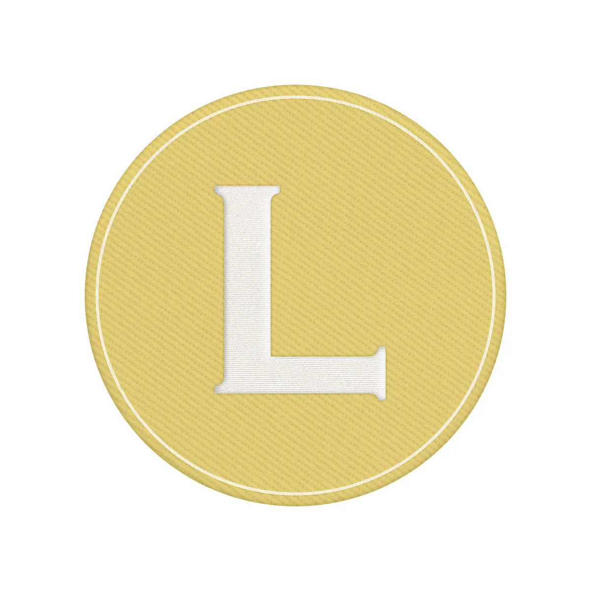 Woven Monogram Yellow Patch