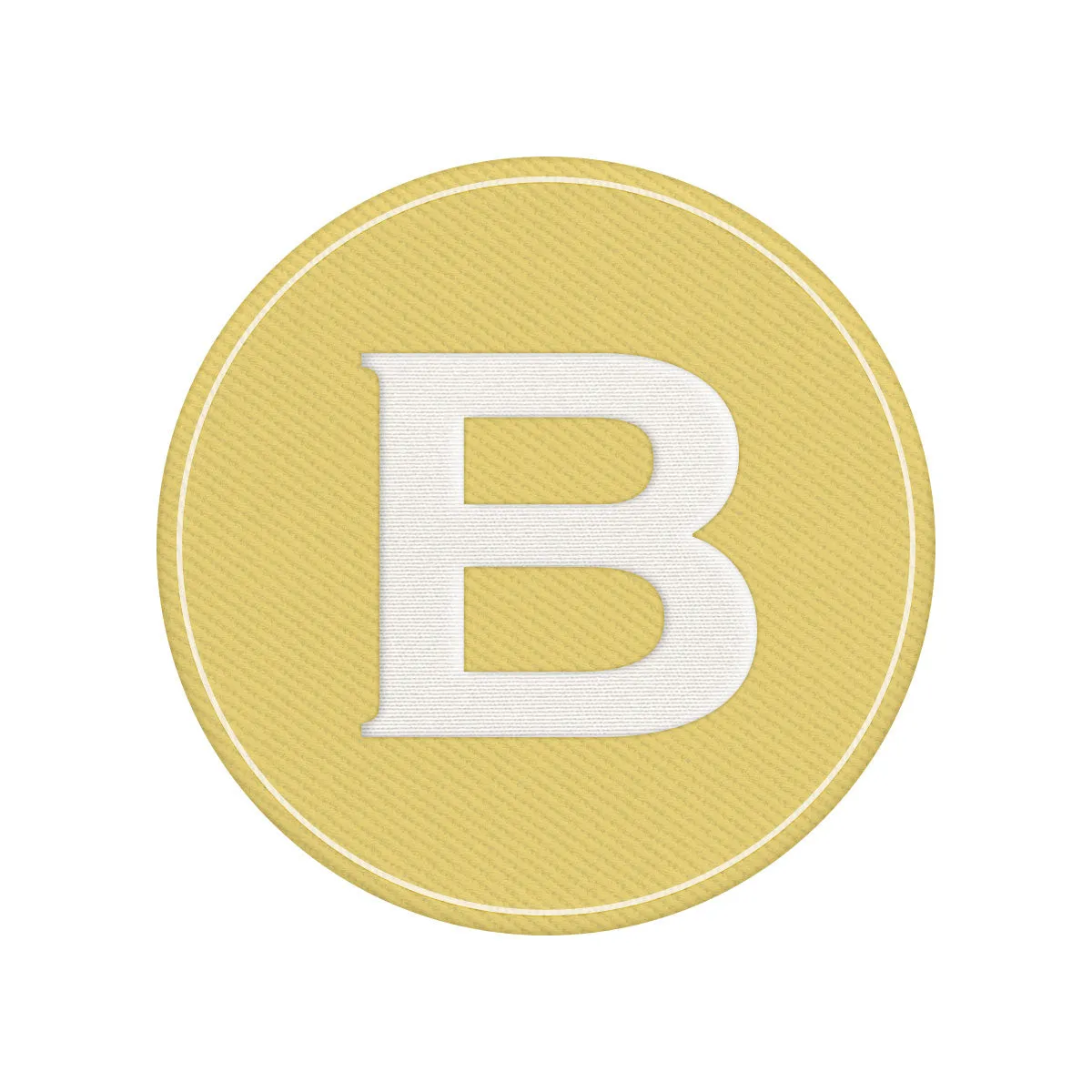 Woven Monogram Yellow Patch
