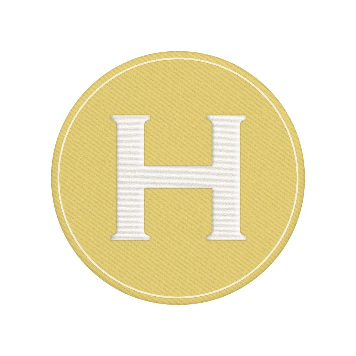 Woven Monogram Yellow Patch