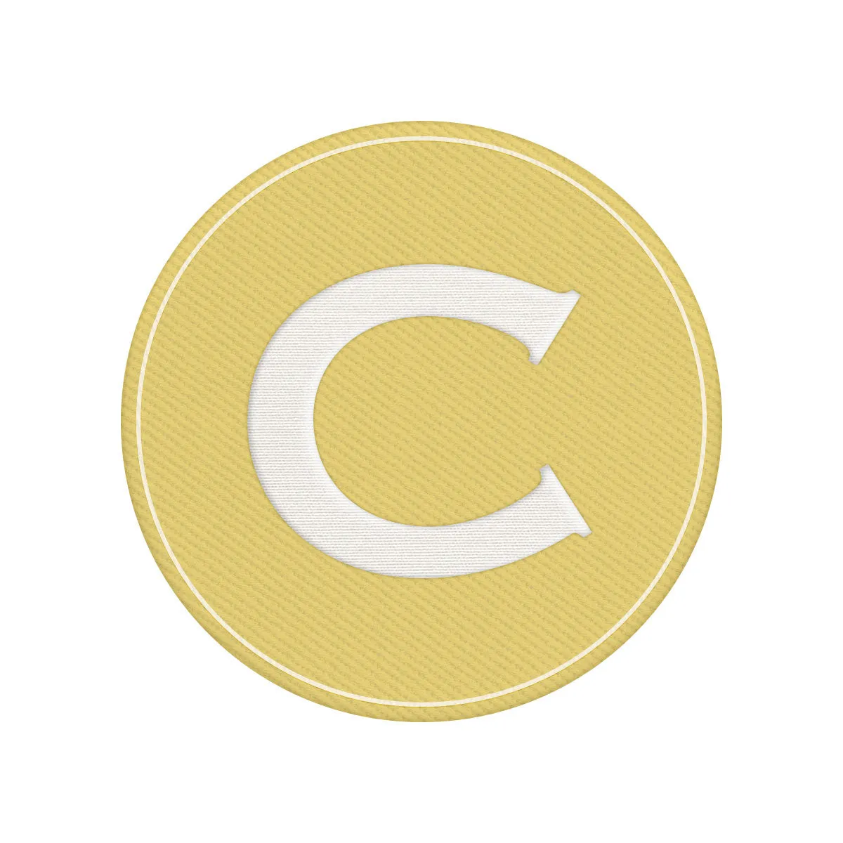 Woven Monogram Yellow Patch
