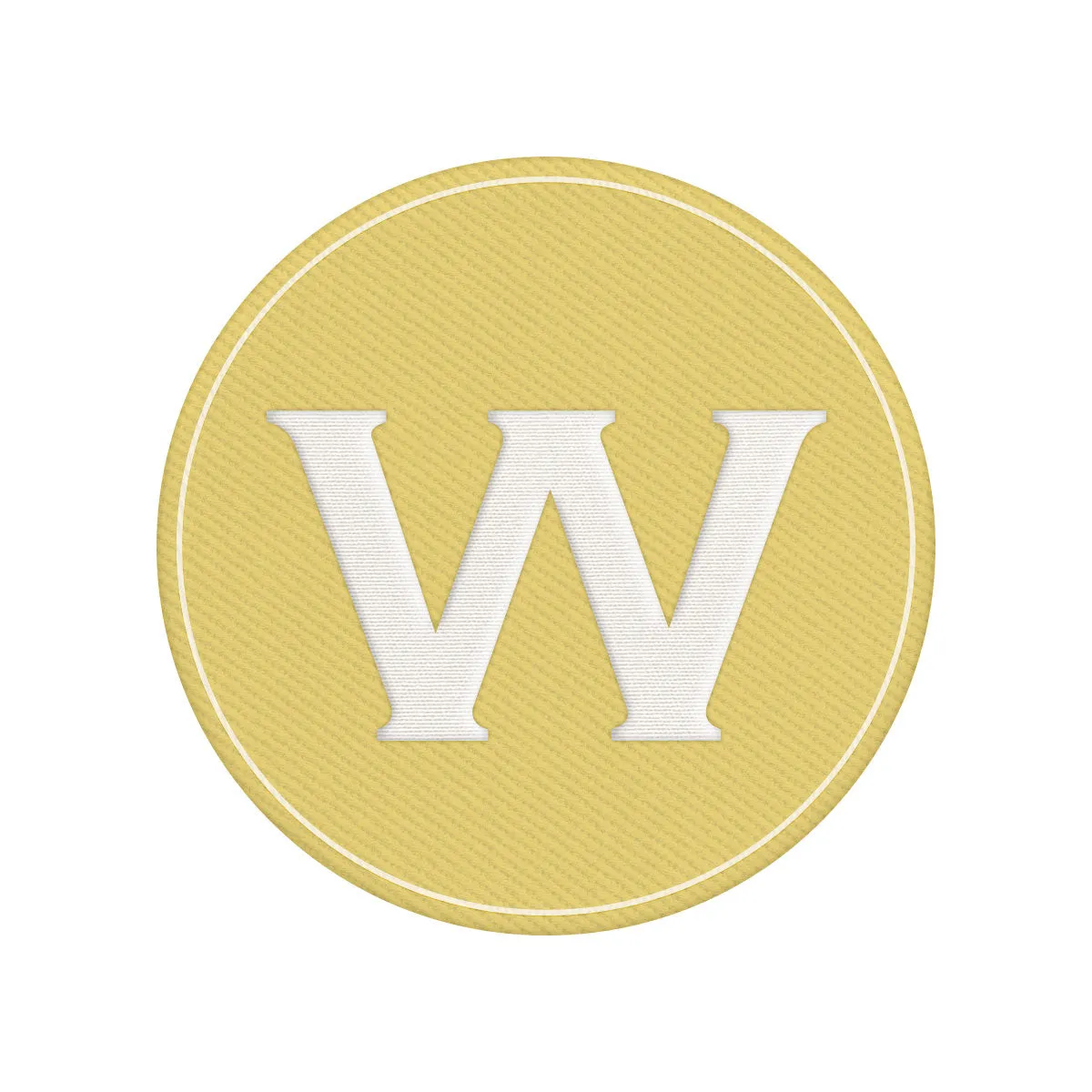 Woven Monogram Yellow Patch