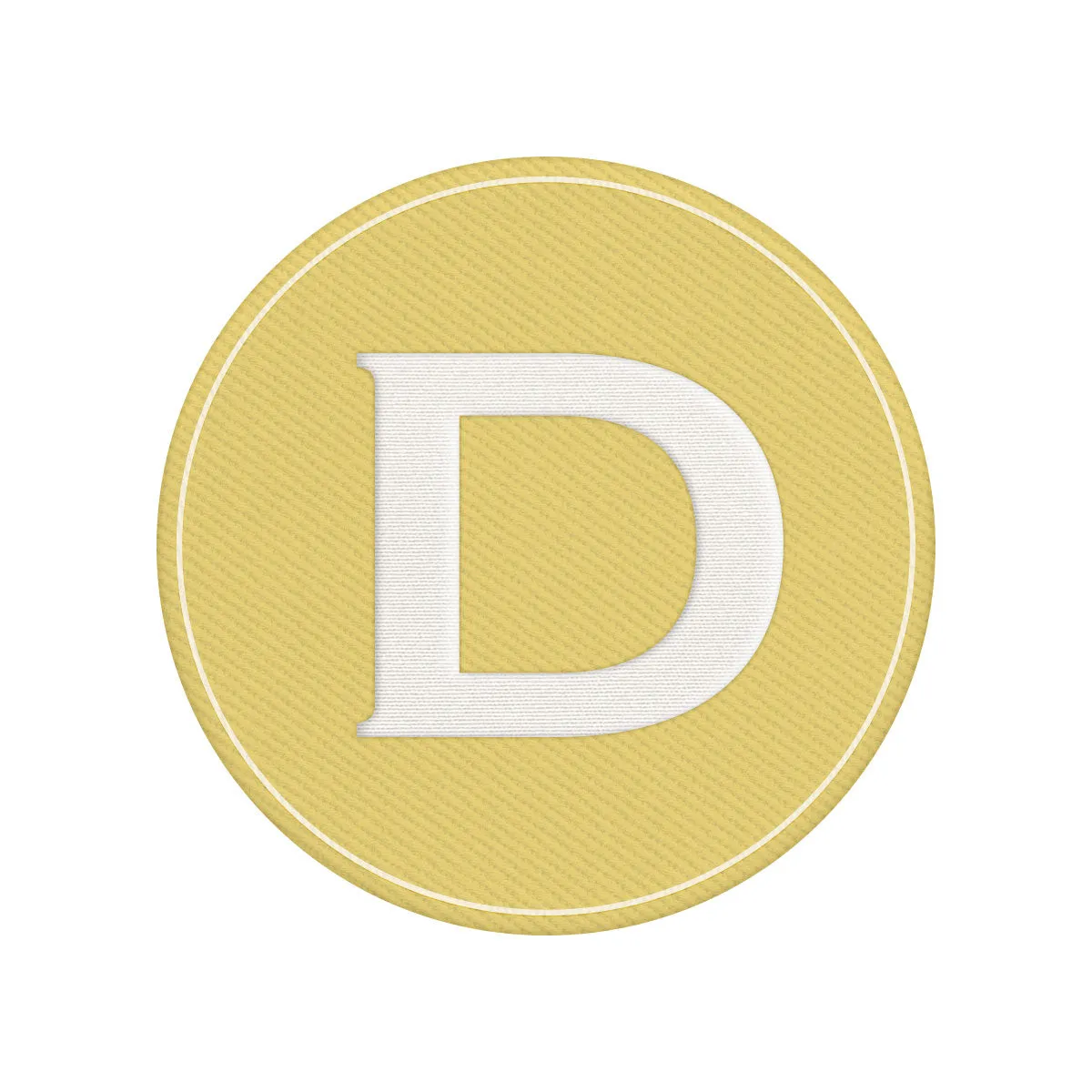 Woven Monogram Yellow Patch