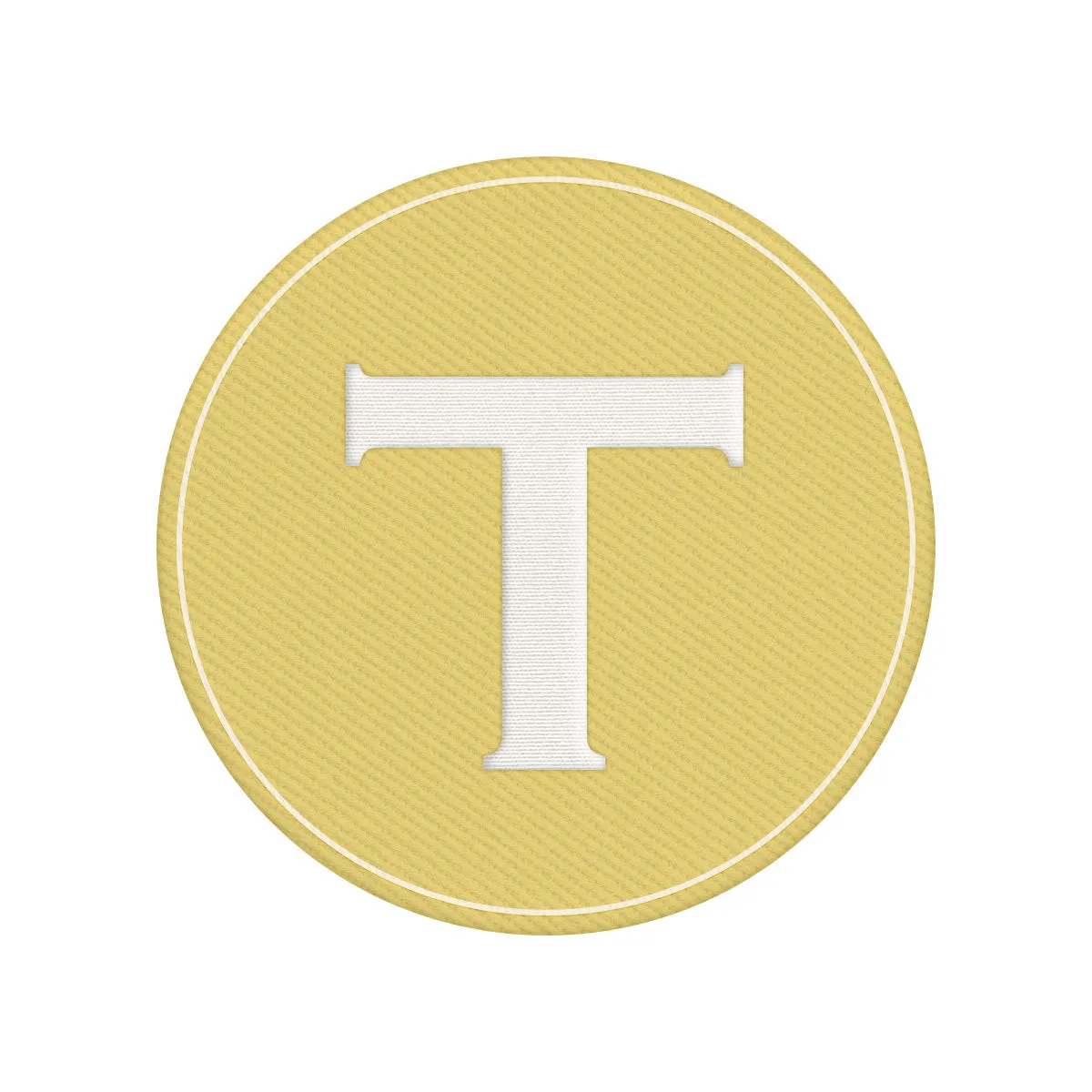 Woven Monogram Yellow Patch
