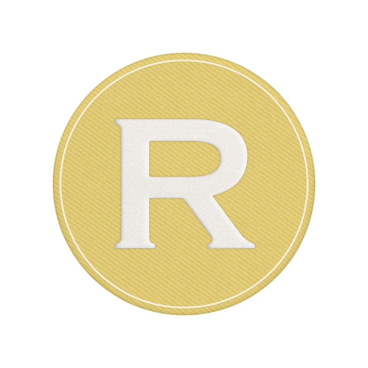 Woven Monogram Yellow Patch