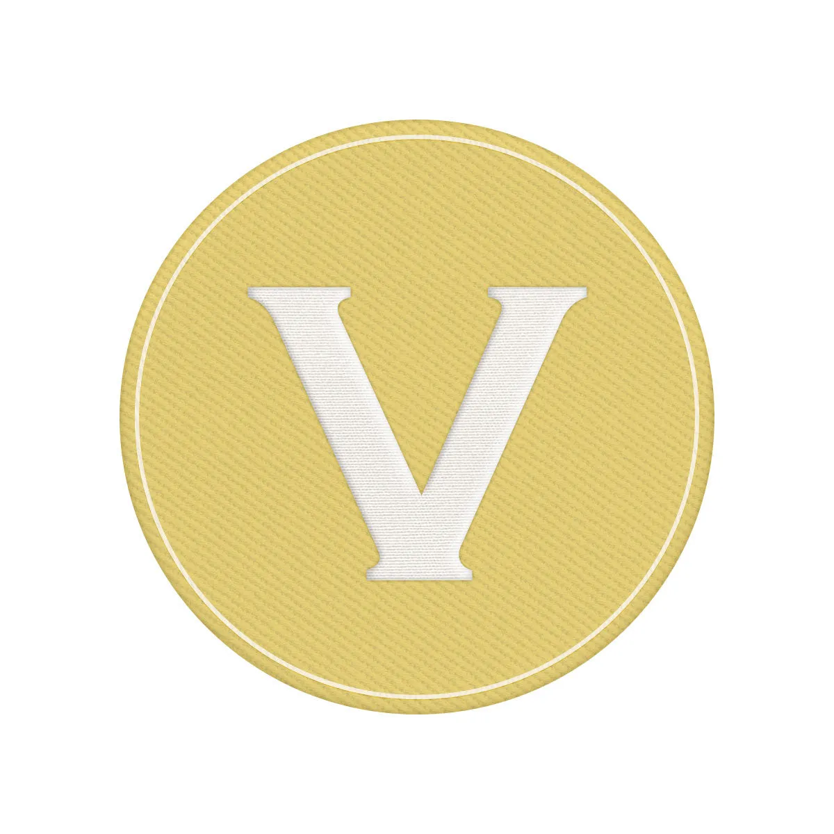 Woven Monogram Yellow Patch