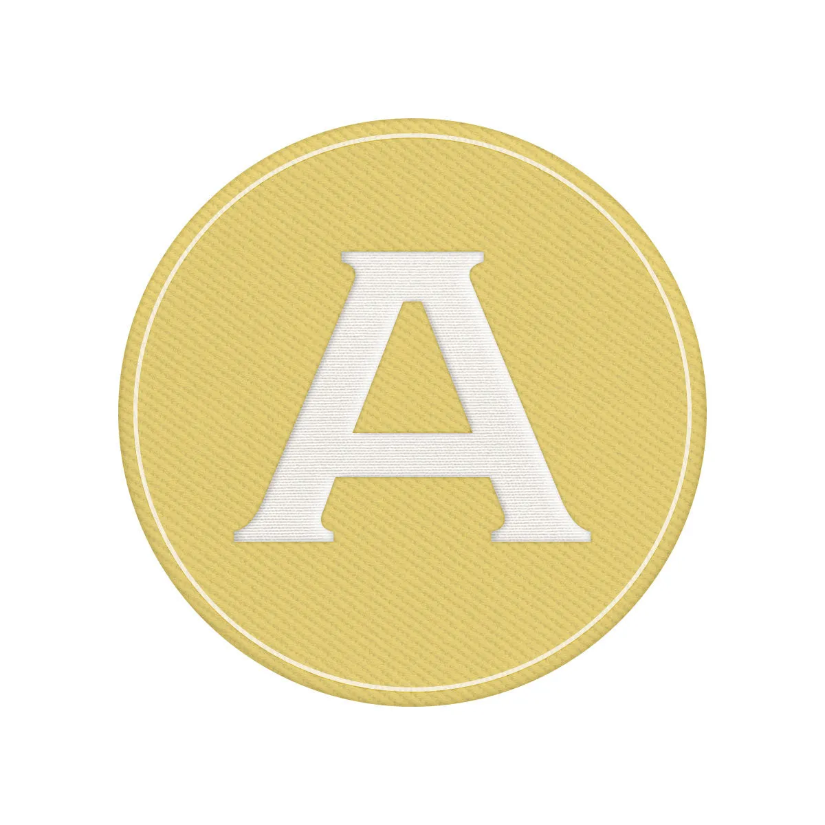 Woven Monogram Yellow Patch