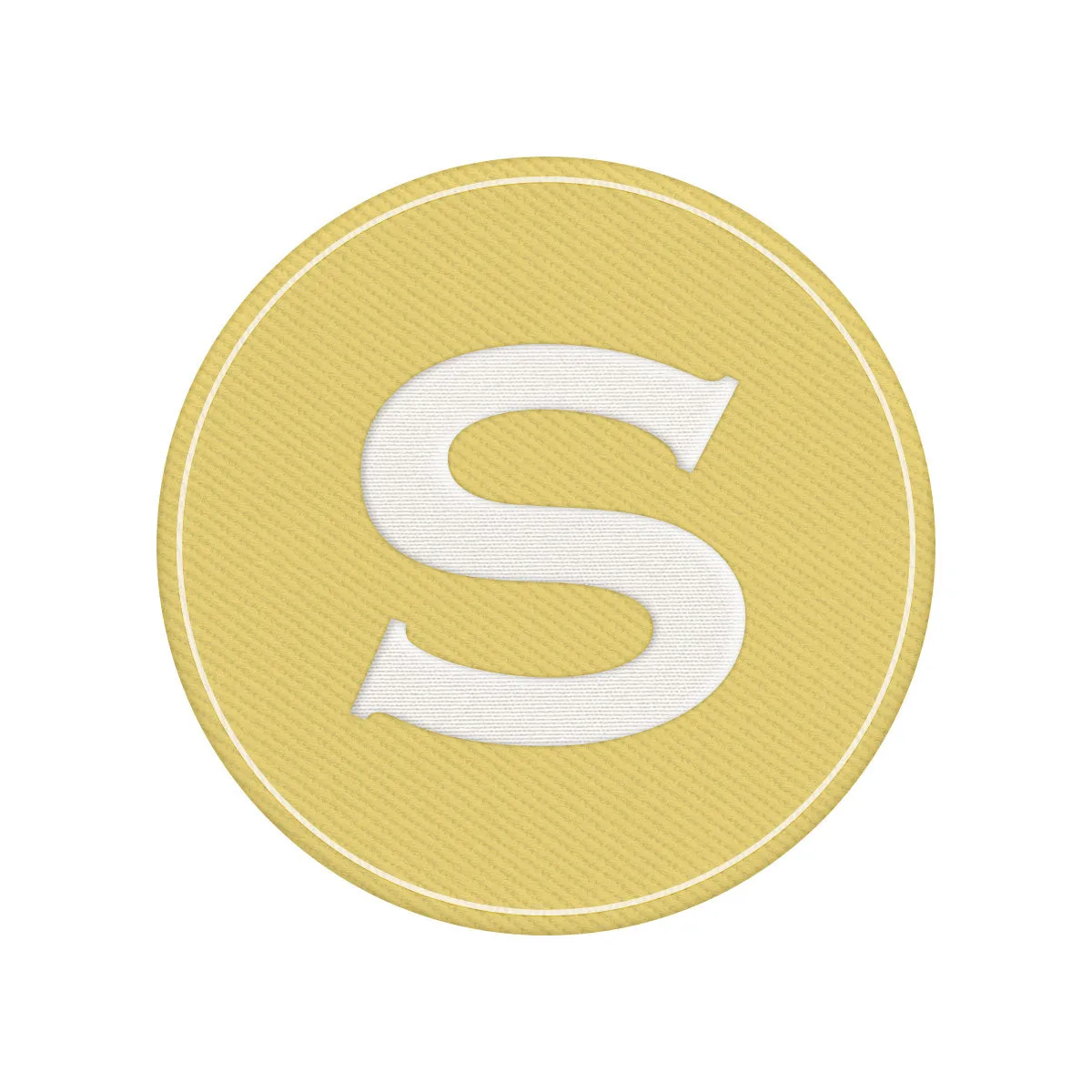 Woven Monogram Yellow Patch