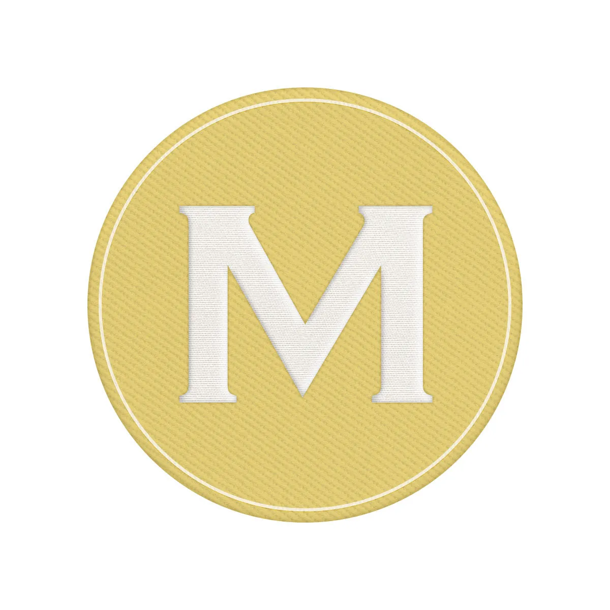 Woven Monogram Yellow Patch