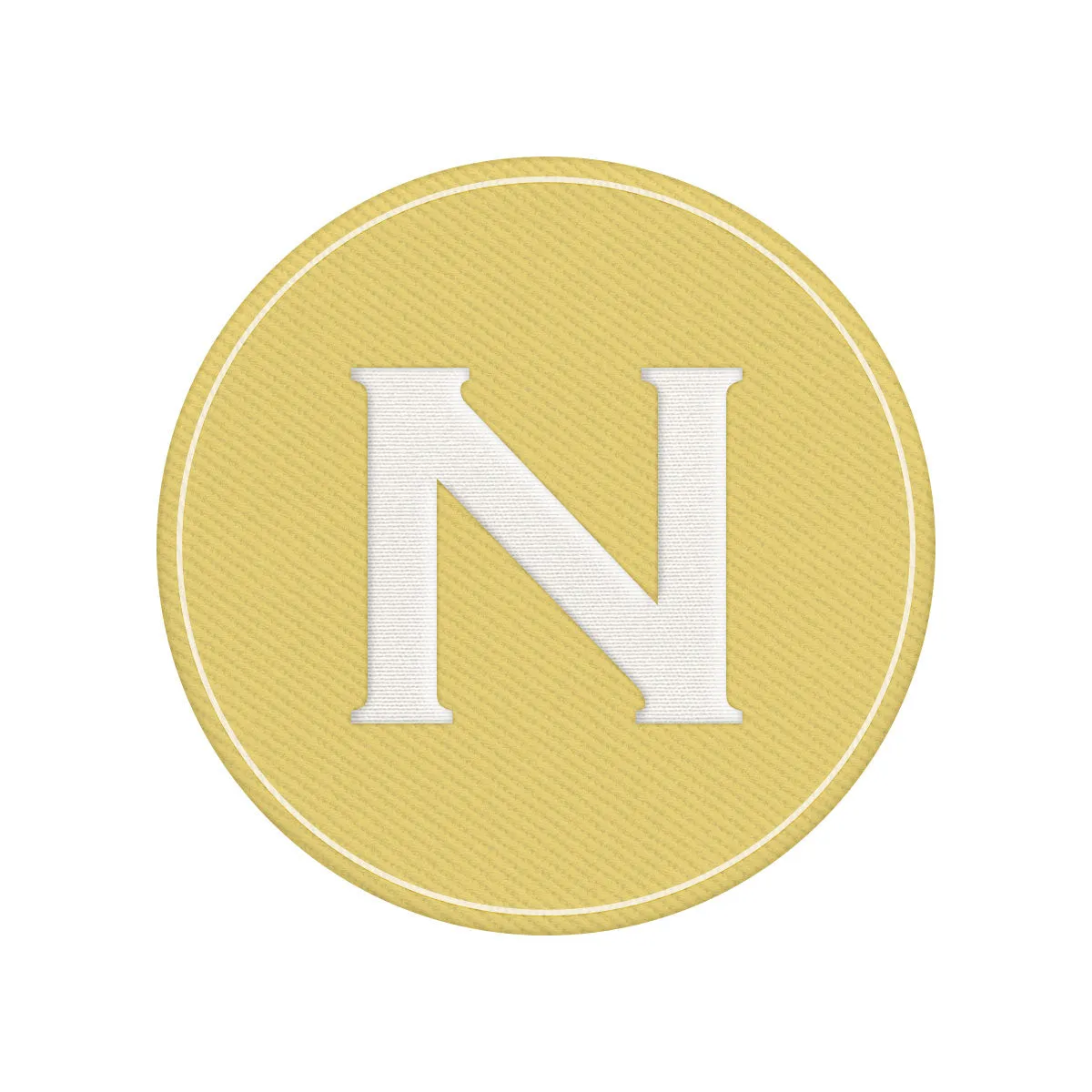 Woven Monogram Yellow Patch