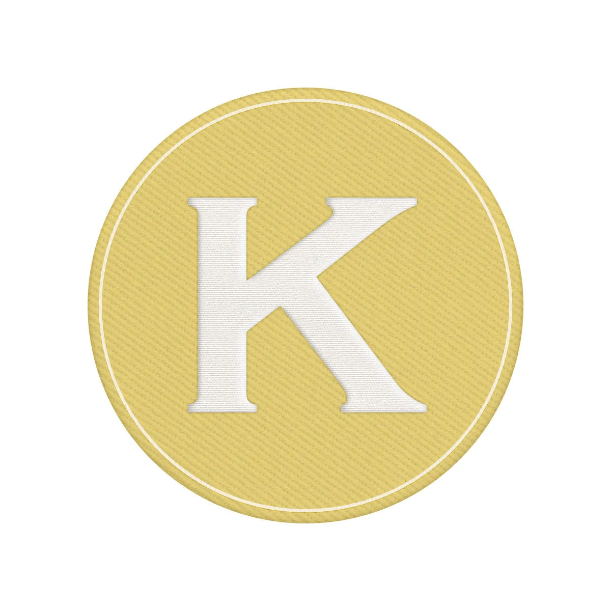 Woven Monogram Yellow Patch