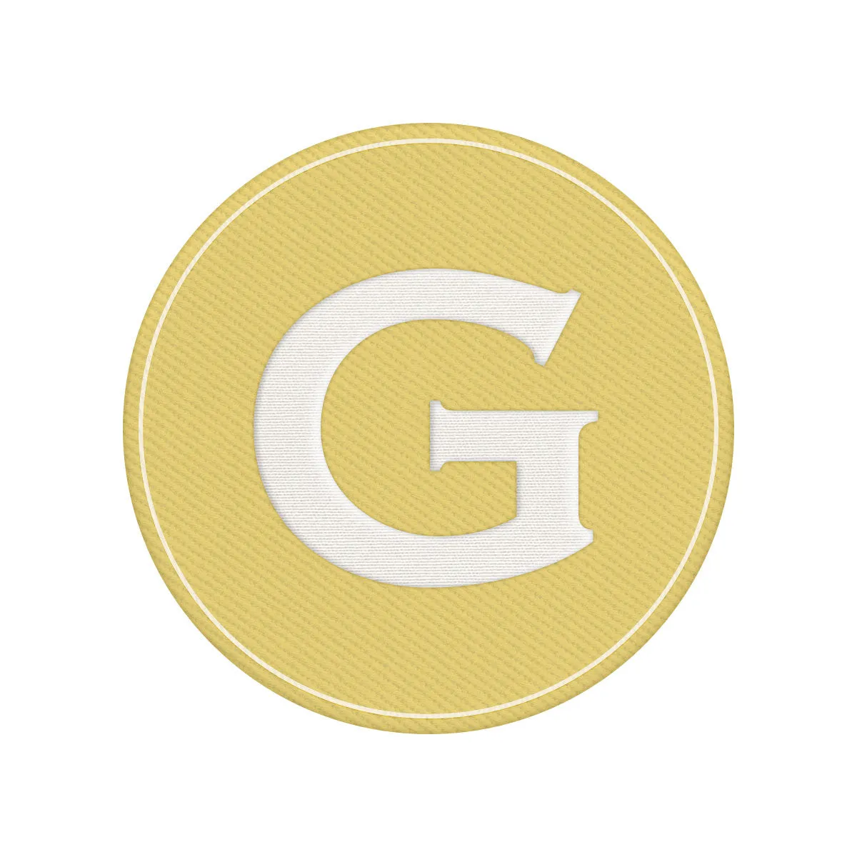 Woven Monogram Yellow Patch