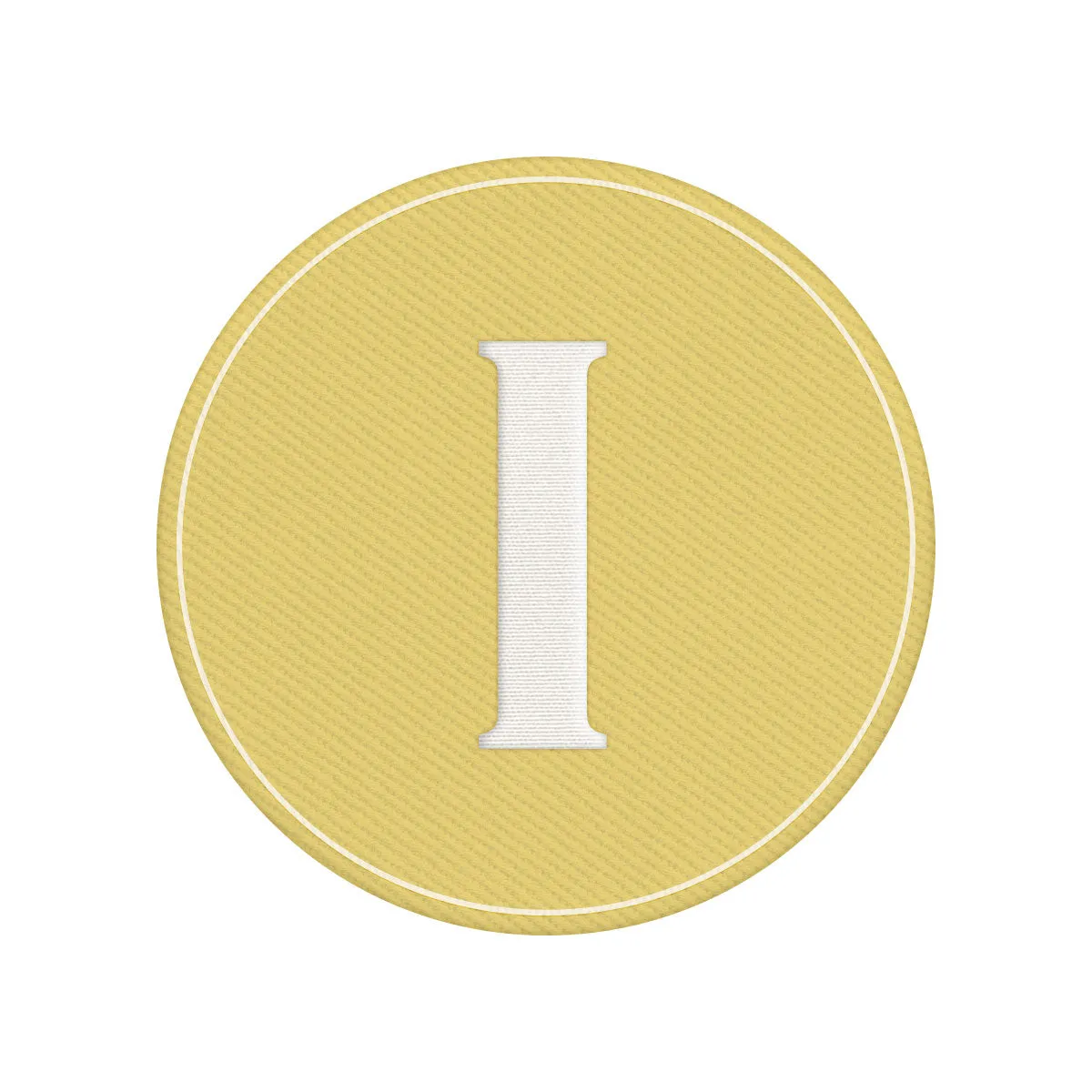 Woven Monogram Yellow Patch
